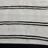 9’ x 12’ Organic Hemp Rug and Goat Hair Off White + Brown Black 5642
