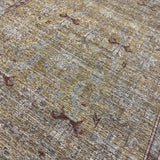 9’2 x 11’11 Traditional Style Rug Pure Soft Organic Wool  Camel Brown, Gold, Black & Gray LB45 MK1020