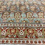 4’6 x 6’6 Classic Antique Rug Muted Midnight Blue and Deep Rust 5797