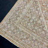 9’6 x 12’8 Classic Vintage Rug Muted Tawny Brown, Terra Cotta & Green 5799