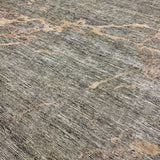 10’2 x 12’11 Moroccan Style Rug Pure Soft Organic Wool Greens, Gold & Brown LB48 MK1235