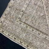9’3 x 12’8 Traditional Vintage Rug Muted Blush, Green & Gray 5800