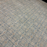 12’ x 15’ Silk and Wool Blue, Ivory & Gray Carpet MK1056 LB02