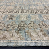 9’3 x 12’1 Silk and Wool Blue, Ivory & Gray Carpet MK1281 LB02