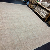 9’11 x 14’6 Traditional Style Rug Pure Soft Organic Wool Powder Blue, Cream & Taupe LB59 MK1068