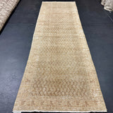 Hold for S&S til 8/12*3’3 x 10’7 Vintage Runner Muted Taupe, Light Warm Brown & Green '5562