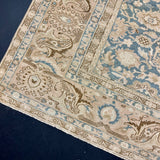 8’8 x 12’1 Classic Vintage Rug Muted Denim Blue, Brown + Beige  5805