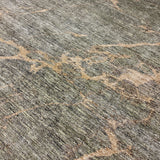 10’2 x 12’11 Moroccan Style Rug Pure Soft Organic Wool Greens, Gold & Brown LB48 MK1235
