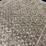 8’10 x 12’1 Silk & Wool  Rug, Brown, Cream + Taupe LB21 MK684