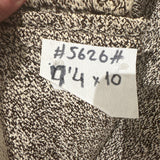 7’4 x 10’ Organic Hemp and Goat Hair Kilim Gray Tweed 5626