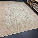 10’2 x 13’ Traditional Style Rug Pure Soft Organic Wool  Powder Blue, Sand Beige & Taupe LB57 MK1178
