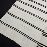 9’ x 12’ Organic Hemp Rug and Goat Hair Off White + Brown Black 5642