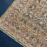 9’ x 12’3 Traditional Style Rug Pure Soft Organic Wool Charcoal Black, Camel & Sienna LB53 MK1087