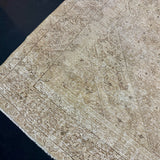 9’2 x 12’6 Classic Vintage Rug Muted  Beige, Tawny Brown & Sea Green 5796