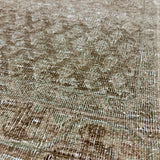 Hold for S&S til 8/12*3’3 x 10’7 Vintage Runner Muted Taupe, Light Warm Brown & Green '5562