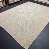 10’ x 13’ Traditional Style Rug Pure Soft Organic Wool  Powder Blue, Sand Beige & Taupe LB63  MK1216