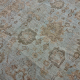 10’ x 13’ Traditional Style Rug Pure Soft Organic Wool  Powder Blue, Sand Beige & Taupe LB63  MK1216