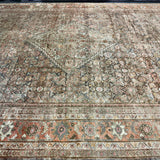 10’9 x 14’1 Classic Antique Traditional Rug Muted Autumn Colors 5801