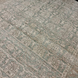 9’11 x 12’10 Traditional Style Rug Pure Soft Organic Wool Forest Green, Beige & Taupe LB58 MK1181