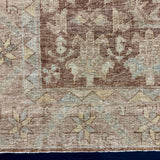 10’2 x 13’10 Traditional Style Rug Pure Soft Organic Wool Dark & Light Camel LB44 MK960