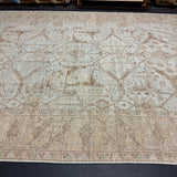 10’2 x 13’ Traditional Style Rug Pure Soft Organic Wool  Powder Blue, Sand Beige & Taupe LB57 MK1178