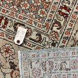 10’7 x 13’ Traditional Vintage Rug Muted Blue, Greige & Rust 5788