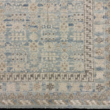 9’3 x 12’1 Silk and Wool Blue, Ivory & Gray Carpet MK1281 LB02