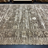 9’ x 12’ Silk & Wool Giordes Rug, Clay, Taupe, Cream + Stone LB26