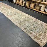 3’3 x 16’8 Classic Vintage Runner Muted Greige, Midnight Blue & Brown