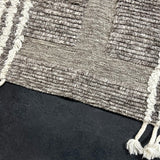 10’4 x 14’1 Shaggy Moroccan Rug Grey Pure Turkish Wool M-3781 Linda's Barn