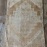 1’6 x 2’10 Antique Kars Rug Muted Camel Beige & Gray '4904