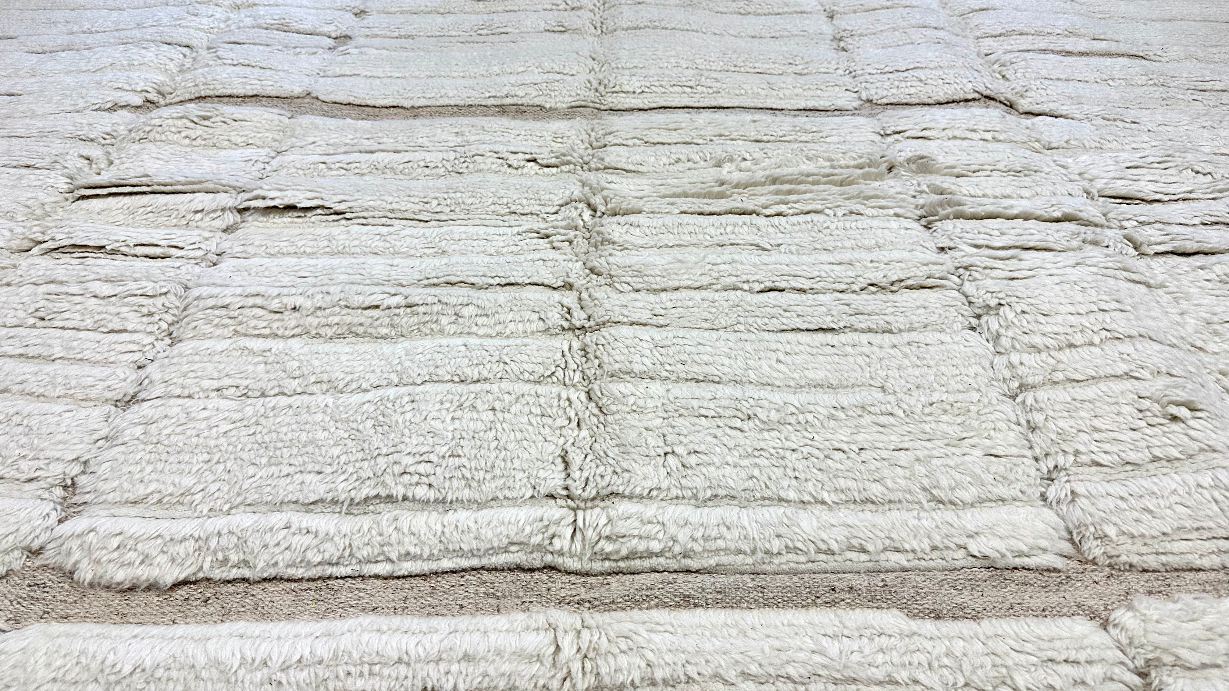10’2  x 14’ Shaggy Moroccan Rug Pure Turkish Wool & Aloe M-3764 Linda's Barn