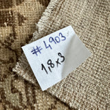 1’8 x 3’  Vintage Oushak Mat Muted Taupe, Blush, Gray & Brown 4903