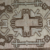 1’8 x 4’ Antique Taspinar  Muted Beige, Copper & Seafoam 4833