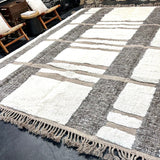 10’2 x 13’9 Shaggy Moroccan Rug Pure Turkish Wool M-3800 Linda's Barn