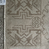 1’4 x 2’9  Vintage  Oushak Rug Muted Gray & Taupe 4905