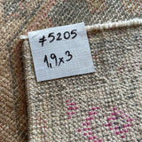 2 x 3 Vintage Oushak 5202