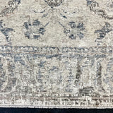 12’2 x 16’3 Distressed Silk 17th Century Persian Design Tibetan Rug Slate, Blue, Sea Foam & Gray K0169
