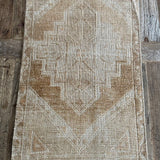 1’6 x 2’10 Antique Kars Rug Muted Camel Beige & Gray '4904