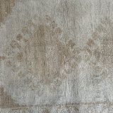 1’8  x 3’6 Antique Turkish Taspinar Rug Muted  Gray + Camel 4910