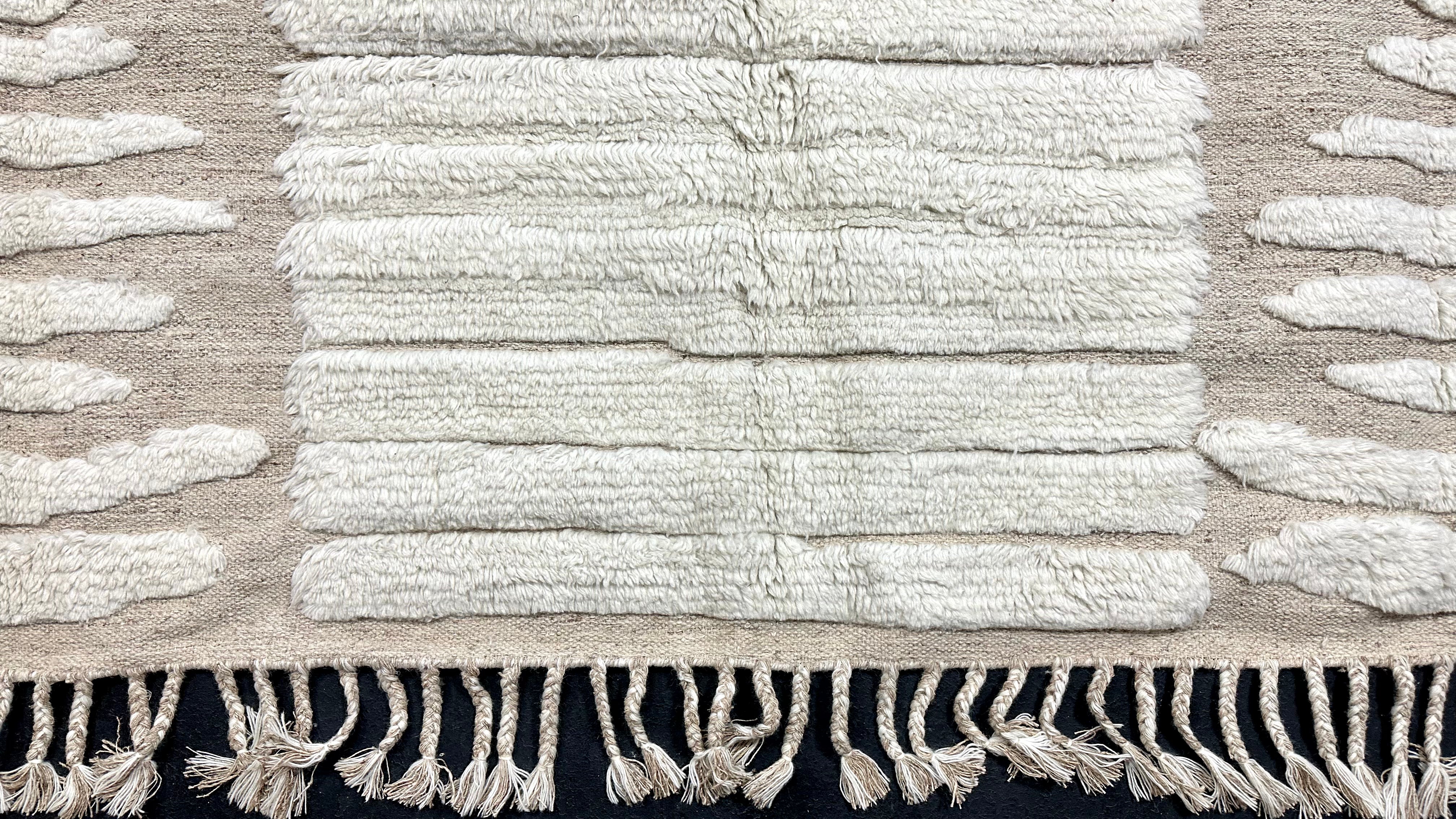10’2  x 14’ Shaggy Moroccan Rug Pure Turkish Wool & Aloe M-3764 Linda's Barn