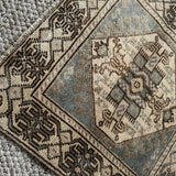 2 x 2 Antique Taspinar Blue & Taupe