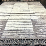 10’4 x 13’11 Shaggy Moroccan Rug “Toprak” Pure Turkish Wool M-3768 Linda's Barn