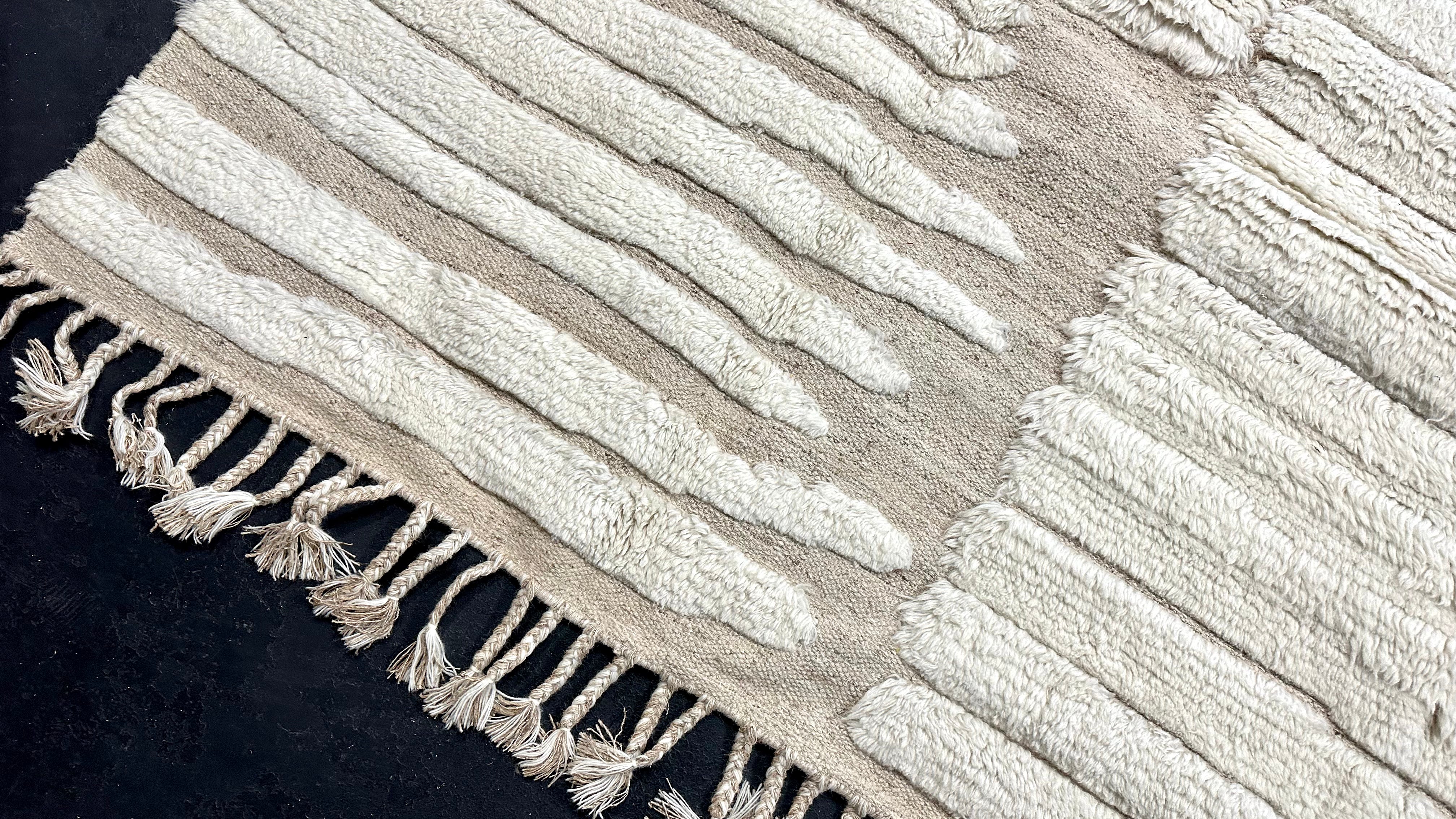 10’2  x 14’ Shaggy Moroccan Rug Pure Turkish Wool & Aloe M-3764 Linda's Barn