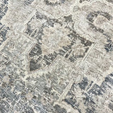 12’2 x 16’3 Distressed Silk 17th Century Persian Design Tibetan Rug Slate, Blue, Sea Foam & Gray K0169