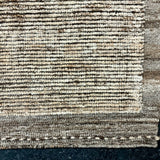 10’2 x 14’3 Moroccan Rug Pure Soft Wool Natural Brown and Beige