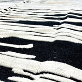 10’3 x 14’2 Moroccan Rug Black and White “Ruzgar” Pure Turkish Wool M-3766 Linda's Barn