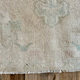 1’7 x 3’3 Antique Taspinar Rug Muted Beige & Sea Foam Green