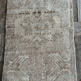 1’4 x 2’7 Antique Oushak Rug Muted Monochromatic Greige '4765