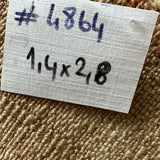 1’4 x 2’8 Antique Kars Rug Muted Beige + Brown '4864